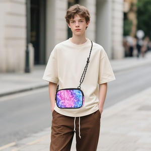 Fashion Purses Bag Women's Colorful <b>Purple</b> <b>Tie</b>-dye Custom Crossbody Bag Festival Workout Traveling Running Shoulder Phone Bag - Product Image 6
