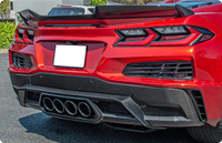 Diffuseur de pare-chocs arrière en fibre de carbone de style OE pour Corvette C8 Z06 Eray 2023-25