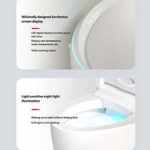 Inodoro Inteligente de Cerámica Moderno, Inodoro Japonés, Inodoro Automático Inteligente Montado en el Suelo para el Hogar - Product Image 4