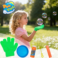 Ensemble de jouets élastiques à bulles rebondissantes tactiles avec gant magique pour enfants, jeu de fête en plein air, cadeau d'anniversaire d'été, activité