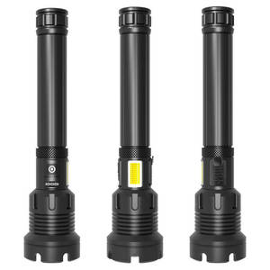 Chuangyunmai XHP90 Telescopic Zoom Flashlight USB <b>Rechargeable</b> High Intensity <b>LED</b> Torch With Side COB <b>Light</b> - Product Image 2