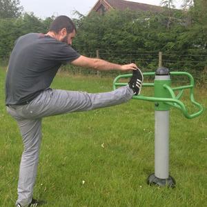 Peralatan latihan fisioterapi, alat perenggang kaki baja tahan lama, stasiun latihan luar ruangan anak-anak - Product Image 4