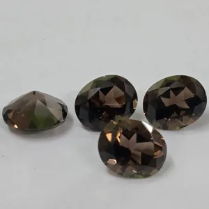 HQ Wholesale Price Semiprecious Natural Smoky Quartz Diamond Cut Crystal Loose Gemstone Rough