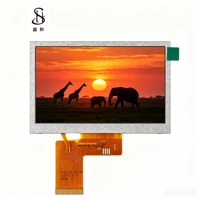 Écran LCD graphique TFT IPS LCM BOE de 4,3 pouces, résolution 480x272, RVB 40PIN LVDS I2C, rétroéclairage LED, luminosité 450 cd/m², NV3047
