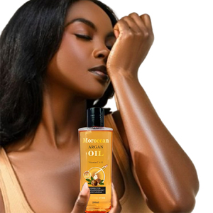 Hidratación de aceite de argán marroquí cara cuerpo <span class=keywords><strong>precio</strong></span> de fábrica protección de la piel antiarrugas brillo para la piel brillante Afroamericana - Product Image 2