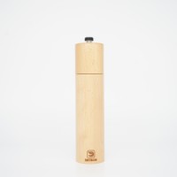 Moulins à sel et poivre en bois réglables de 8 pouces Moulins à sel et à poivre à noyau en céramique à fonction manuelle pour usage domestique emballés dans une boîte
