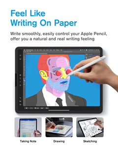 Film mat en PET, protection d'écran anti-rayures, absorption des chocs, pour <span class=keywords><strong>iPad</strong></span> Pro 11, 12,9, 13 pouces, version 2025, sensation papier - Product Image 2