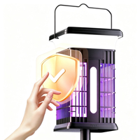 Lampe solaire anti-moustiques 5,5 V 3 W, alimentée par énergie solaire, 3600 mAh, étanche IP55, pour extérieur, jardin, cour, patio