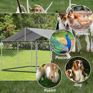 กรงสุนัขโลหะขนาดใหญ่ / คอกสุนัข / กรงสุนัขขนาดใหญ่แบบเล่นได้ / กล่องใส่สุนัข - Product Image 6