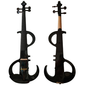 Violín Eléctrico en Oferta, Color Negro y Blanco, Violín Eléctrico Sólido 4/4 - Product Image 2