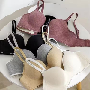 Sujetadores sin costuras con aros para mujer al por mayor, sujetador push-up antideslizante personalizado de fábrica - Product Image 2