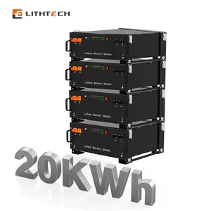 แบตเตอรี่5KW 10KW LiFePO4 6500รอบ51.2โวลต์48โวลต์300Ah 100Ah 200Ah เครื่องแปลงกระแสไฟฟ้าแบตเตอรี่ลิเธียมไอออนเก็บพลังงานแพ็คแบตเตอรี่พลังงานแสงอาทิตย์