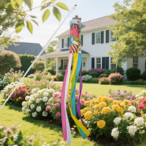 Customthe Feast of Easter Bunny Festival Windsock Decor WindSock Digital Printed Flying Wind <b>Socks</b> for Yard Garden Porch - Product Image 5