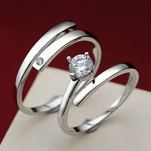 I Love U Paar Ringen Unisex Trouwringen Voor Vrouwen Mannen Minnaar Anniversary Sieraden Gift Voorkom Allergie 925 Sterling Zilver