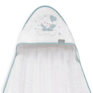 Oso Corazones Mod. 100 di bambù x 100 bagno personalizzato verde quadrato viso Design con volto verde - Product Image 1