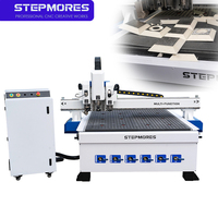 Machine de découpe de feuilles d'isolation acoustique 1325 avec homologation CE, routeur CNC, couteau oscillant vibrant en V, servomoteur Syntec haute performance