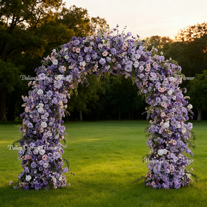 <span class=keywords><strong>Arche</strong></span> florale en soie pour mariage, décoration d'événements de mariage, OEM Dalian Chermy Flower - Product Image 6