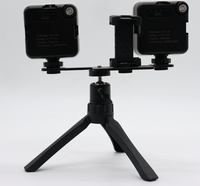 Kit d'éclairage LED Furein Smile pour photographie dentaire, double lumière, support trépied, éclairage de studio vidéo 5500K, métal, CE