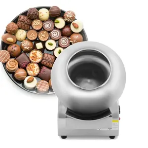 Graziosa macchina professionale professionale per il rivestimento di caramelle al cioccolato e arachidi