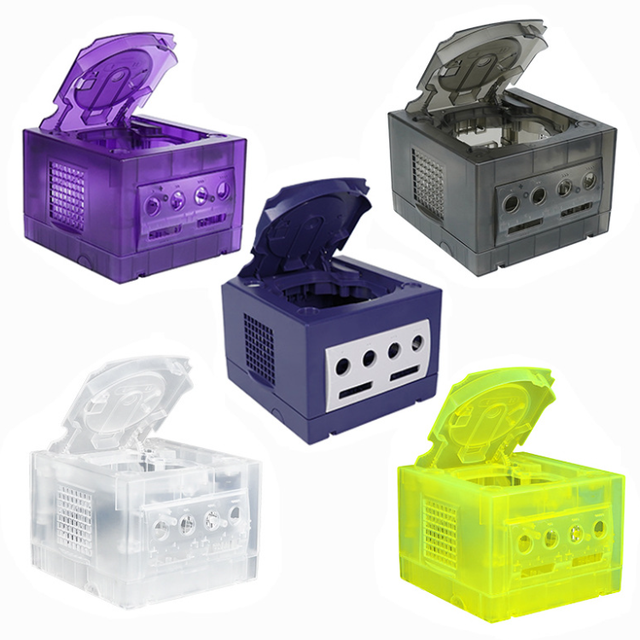 Game Console Semi Transparent Shell case for GameCube for NGC DOL 001/DOL101 Console Replacement Host Shell