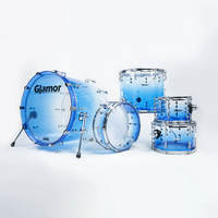 Professional Crystal Shine Series Acrylic Drum Set High-End 5-Piece Glamor Drum Instrument Kits