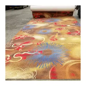 Elegant luxury carpet wall to wall Fireproof stain resistance carpet night club casino banquet hall cut pile nylon print carpet