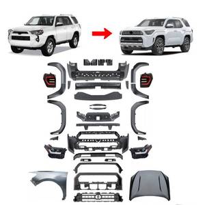 Kit carrosserie complet tout-terrain 4x4 pour <span class=keywords><strong>Toyota</strong></span> 4Runner 2010-2024, mise à niveau vers le modèle 2025, avec phares, feux arrière, ailes, capot et pare-chocs - Product Image 1