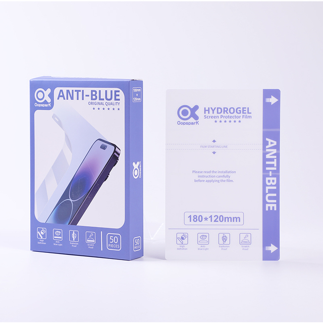 2023 Soft Privacy Anti Blue Hydrogel Screen Protector Film Self-healing Function for Iphone for Cutting Machine Making Film