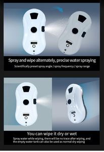 Robot <span class=keywords><strong>de</strong></span> limpieza <span class=keywords><strong>de</strong></span> vidrio con control remoto y aplicación <span class=keywords><strong>de</strong></span> teléfono inteligente, robot aspirador, limpiadores <span class=keywords><strong>de</strong></span> ventanas, con control remoto, en la parte superior del coche - Product Image 4