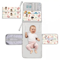 Sac à couches et organiseur de poussette Golden Supplier, Caddie à couches à motif dessin animé, prix de gros personnalisé, matelas à langer portable pour bébé