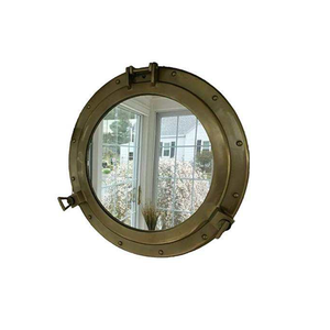 Venta al por mayor espejo de ojo de buey con estilo náutico latón forma redonda espejo de ojo de buey Premium para uso en barcos por los exportadores - Product Image 3