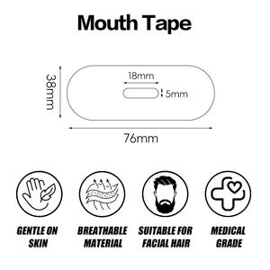 Mignzhen matériel médical hypoallergénique PE bandes anti-ronflement améliorer la respiration du nez réduction du ronflement bande buccale CE - Product Image 2