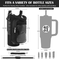 Sac magnétique personnalisé avec logo, résistant à l'eau, porte-bouteille, sac de transport avec sangle réglable, sac de sport portable
