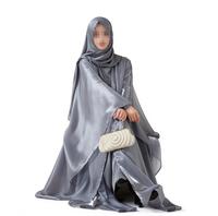 Nouvel ensemble de prière personnalisé uni, robe Kanak Telekung Mukena, ensemble de prière design