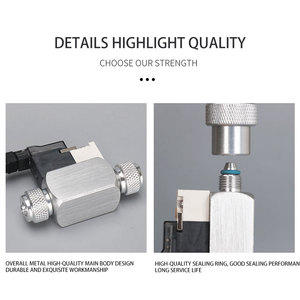 Valvola a solenoide silenziosa <span class=keywords><strong>Co2</strong></span> per acquario regolatore Dc 110V-220V a bassa temperatura <span class=keywords><strong>Co2</strong></span> acquario acquario valvola magnetica elettrica - Product Image 6