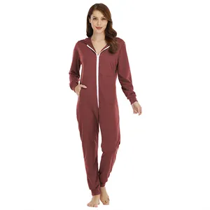 Designer Solid Cotton Women One Piece Jumpsuit Woman Adult Women Onesie