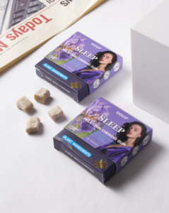 Oem Melatonin ngủ kẹo cao su với hương vị dâu tây-hỗ trợ thư giãn & yên tĩnh đêm bình tĩnh tâm trạng bổ sung - Product Image 3