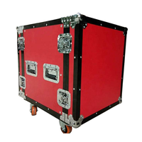 Boîtier de rack d'amplificateur 10U avec tiroirs DJ et roulettes