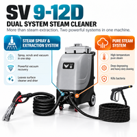Nouvelle machine à vapeur mobile pour lavage de voitures 220V/50Hz à prix abordable avec chariot à chariot d'appoint et construction à serpentin métallique