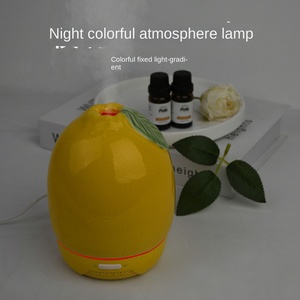 Diffuseur d'huiles essentielles transfrontalier avec couvercle en céramique exquis, machine à parfum en forme de <span class=keywords><strong>tarte</strong></span> aux fruits, diffuseur d'aromathérapie à brancher, parfum <span class=keywords><strong>citron</strong></span> - Product Image 3