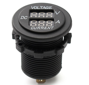Voltímetro de CC de <span class=keywords><strong>12V</strong></span> y amperímetro <span class=keywords><strong>para</strong></span> coche y moto, minivoltímetro <span class=keywords><strong>Digital</strong></span> LED, amperímetro - Product Image 2