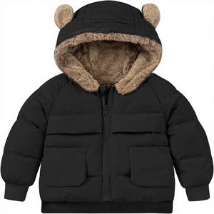 Manteaux d'hiver pour tout-petits de 6 mois à 5 ans, chauds, à capuche, vêtements d'extérieur teints et imprimés, taille 5 - Product Image 1