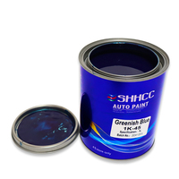 SHHCC 1K Resin Akrilik UV Biru Kehijauan Cat Refinish Otomotif Kilap Tinggi Pelapis Cair Mobil Kapal Cat Candy Metal Plastik