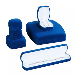 Factory vendor competitive price in stock box Gift Storage jewellery Velvet Earring Ring box