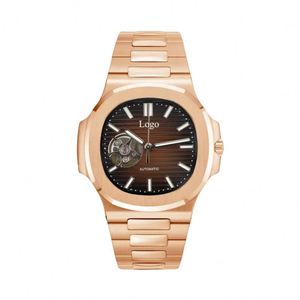 Wholesale Hot Selling Skeleton Movement Mod Mechanical Automatic <b>Watch</b> Men Designer Gold <b>Watches</b> - Product Image 5