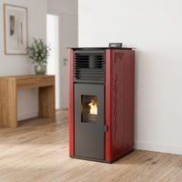 PANSEE PS-100 10kw Kompor Pelet Baja Karbon Modern Ramah Lingkungan dengan Remote Control