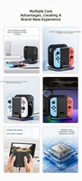Support de charge AOLION pour Switch, station d'accueil ABS pour Nintendo Switch 2 Pro, manettes Joy-Con, type C, tout-en-un, support de console de jeu