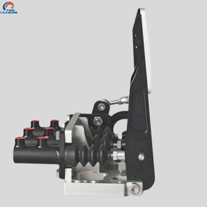 Nouvel ensemble de freinage CNC en aluminium argenté à 3 pédales, monté au sol, <span class=keywords><strong>kit</strong></span> de pédales de course à biais de frein réglable, certifié ISO9001 pour la piste - Product Image 3