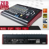 Console de mixage professionnelle pour discothèque, simulation de conférence : ALLEN HEATH ZED60-14FX Panneau de contrôle audio/vidéo, mixeur de scène DJ
