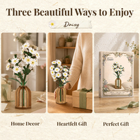 Cutebee DIY Kit Bangunan Bunga Kayu FWLP109 Puzzle 3D Model Bunga Dekorasi Rumah Kerajinan Hadiah untuk Dewasa